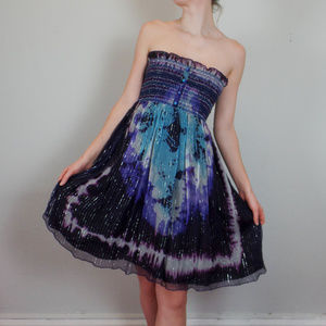 Anna Sui Tropical Galaxy Shimmer Dress
